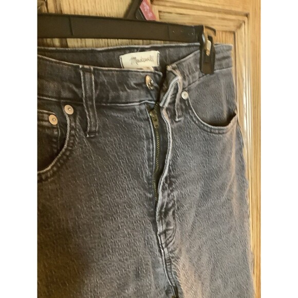 Madewell The Perfect Vintage Jean Denim In Lunar Wash Gray Black Stretch Size 27 - Picture 3 of 6